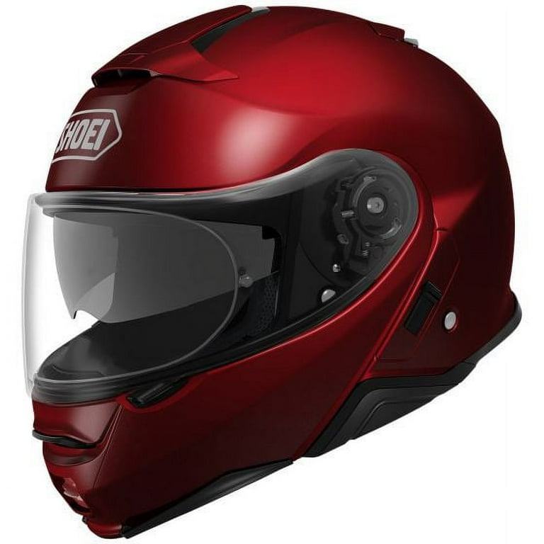 Shoei Neotec II Modular Motorcycle Helmet with Dual Visor - Wine