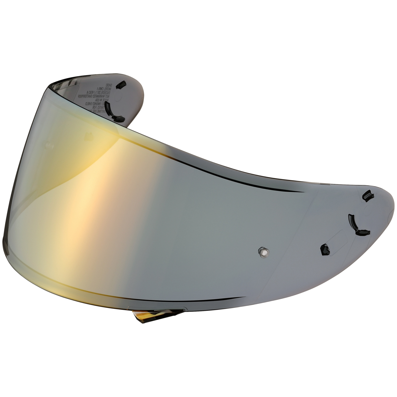 Shoei RF1200 CWR-1 Spectra Gold Shield with Pinlock Pins - image 1 of 2