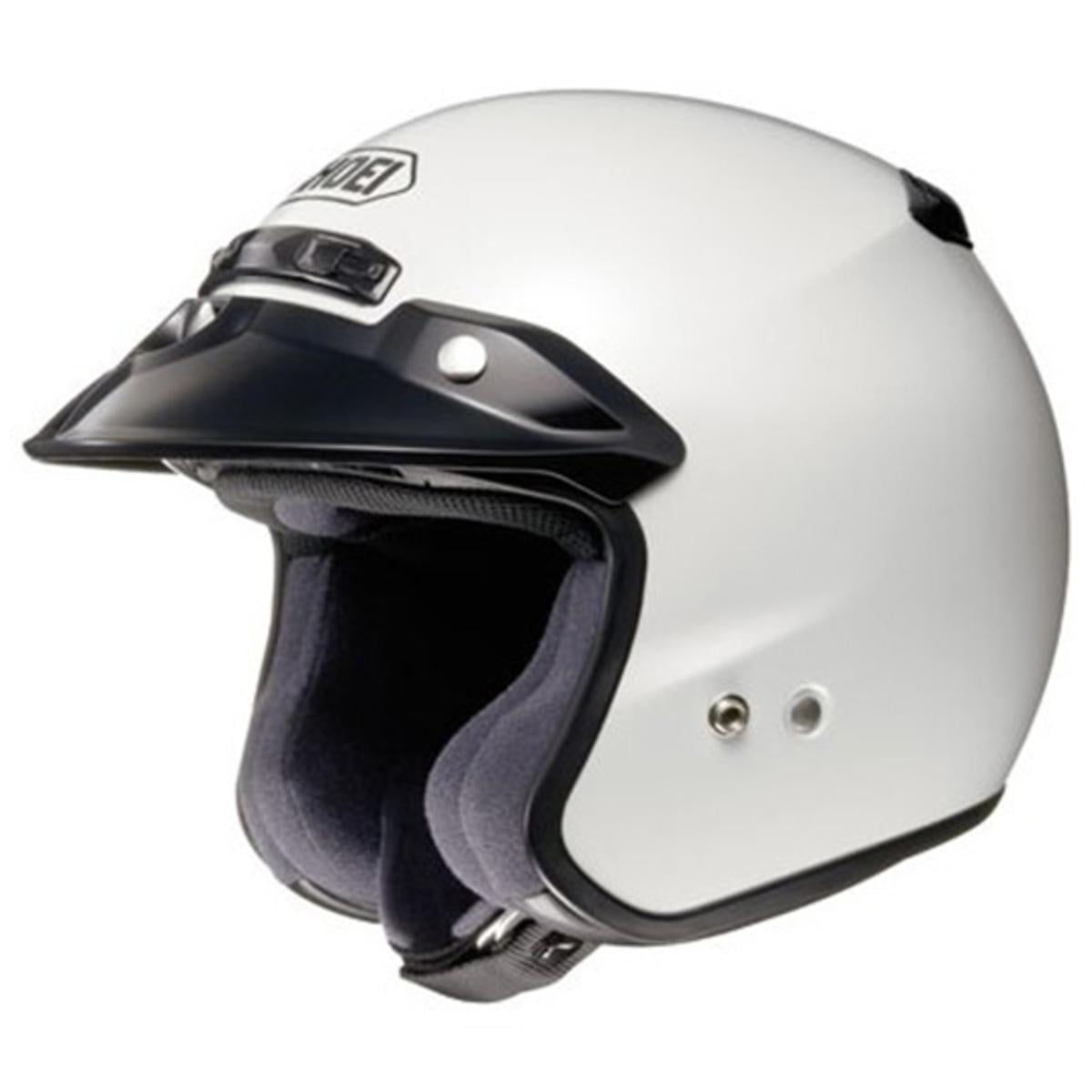 Shoei RJ Platinum R Light Silver Open Face Helmet Small