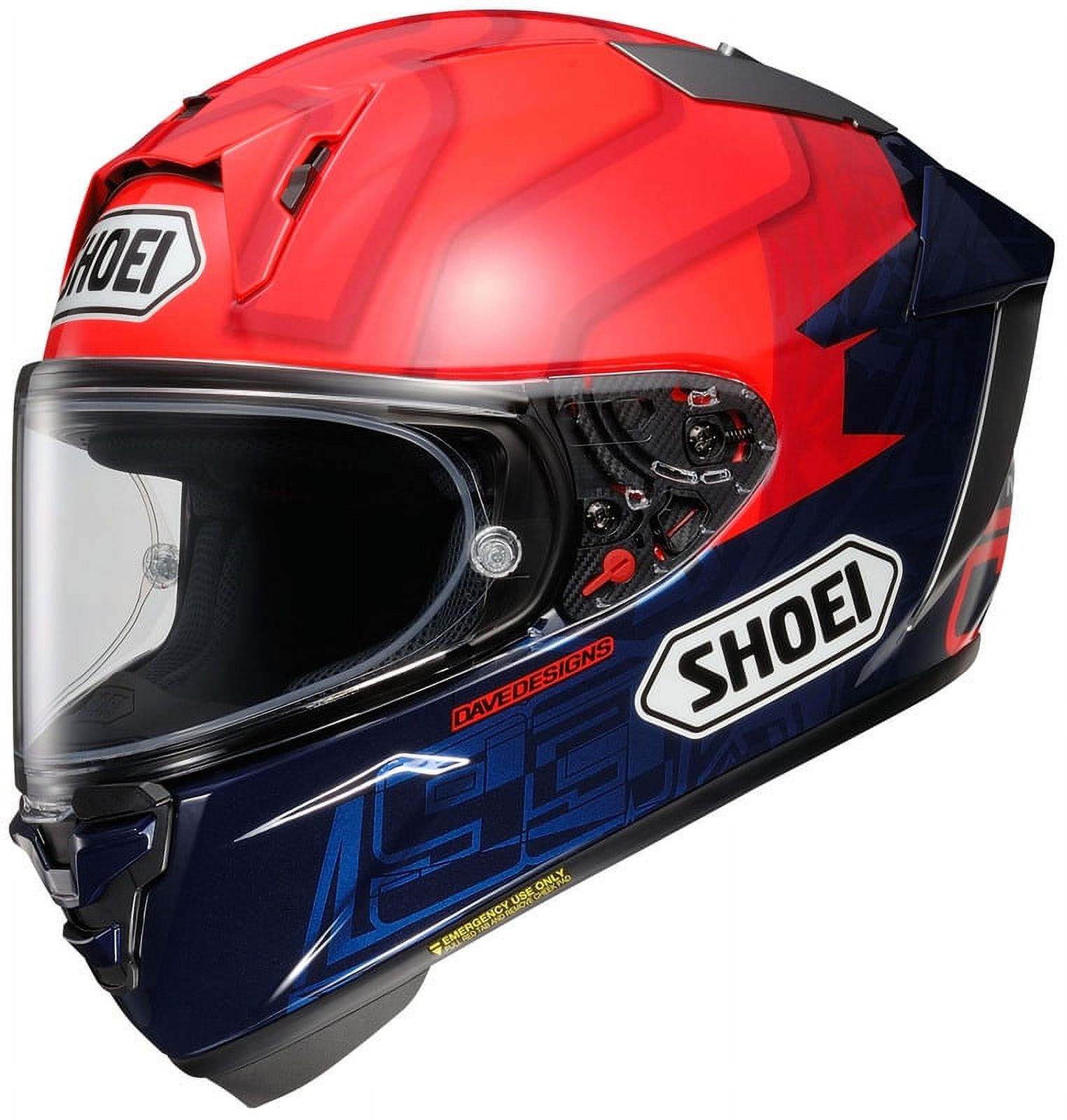 Shoei X-15 Street Motorcycle Helmet - Marquez 7 Tc-1 / X-Small 