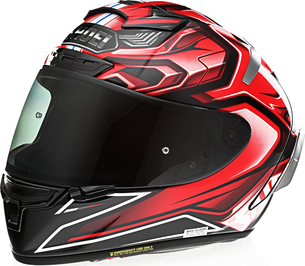 Shoei X-Fourteen Aerodyne Full Motorcycle Helmet - TC-1 Red
