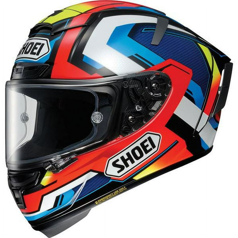 Shoei X-Fourteen Brink Full Face Helmet Red/Blue/Wht, All Sizes