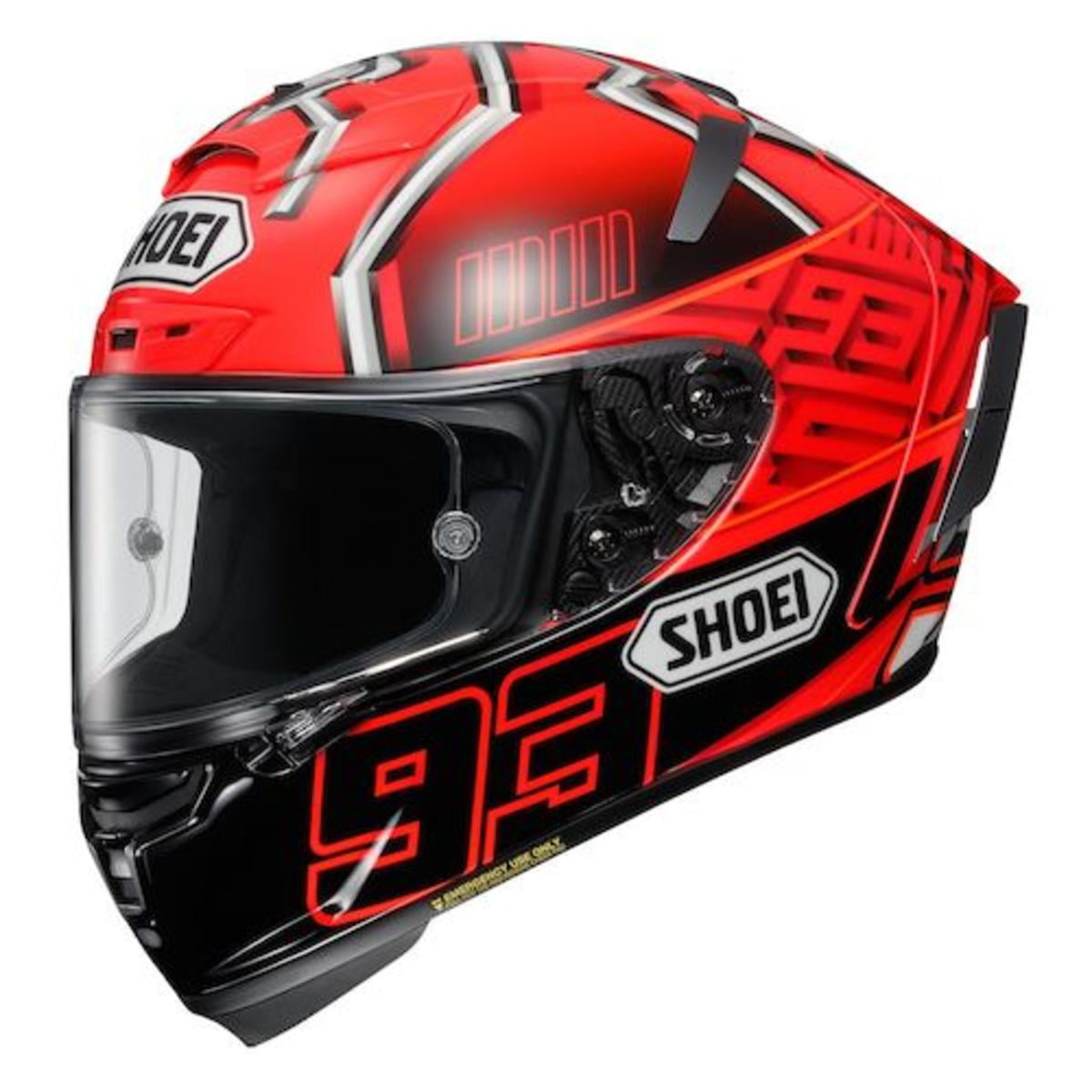 ※あかじそ※SHOEI X-fourteen  b+com SB6x Shoei X-Fourteen (X-14) Marquez 4 Helmet XS - Walmart.com