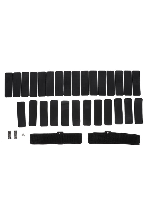 Adjustable Elastic Boot Straps Non-Slip Fixing Binding 1 Set Black Nylon for High Boots Men Women