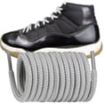 thumbnail image 1 of Shoelaces for Air Jordan 11,Replacement 5MM Shoe Laces Round Polyester Sneaker Shoes(Color:Grey,Size:30Inch), 1 of 5