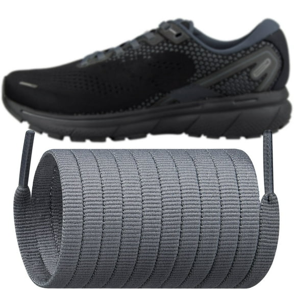 Shoelaces for Brooks Flat Shoe Laces Replacement Running Sneakers Shoes Strings(Color:Grey,Size:50Inch)