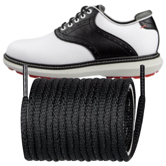 Shoelaces for FootJoy Golf Dress Oxford Shoe Laces Replacement Shoe Strings(Color:Black,Size:36Inch)