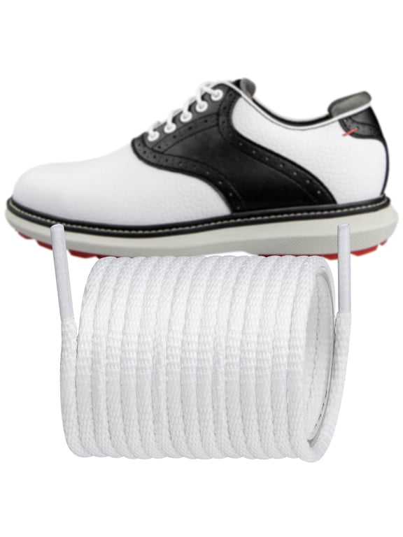 Shoelaces for FootJoy Golf Dress Oxford Shoe Laces Replacement Shoe Strings(Color:White,Size:36Inch)