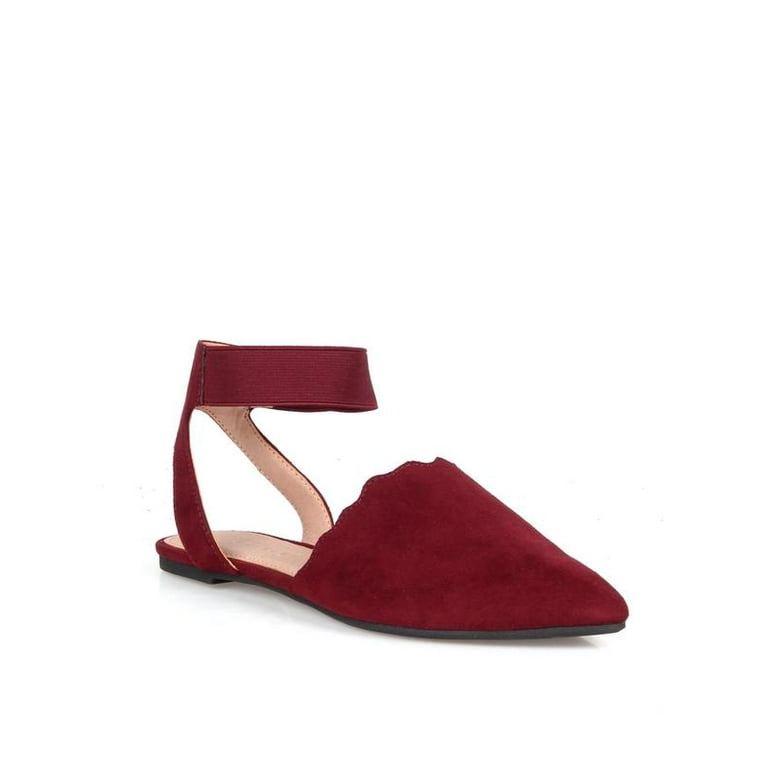 Burgundy flats deals walmart