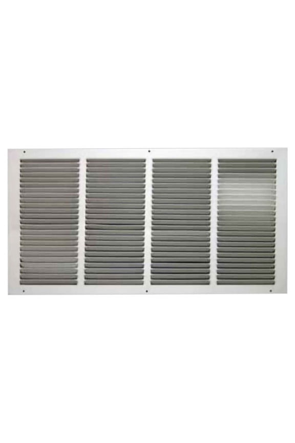 1050 18x18 Soft White Return Air Grille (Stamped from Cold Roll Steel)