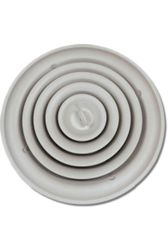 90 6in White Round Step Down Diffuser