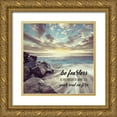 thumbnail image 1 of Shoemaker, Andrew 15x15 Gold Ornate Wood Framed with Double Matting Museum Art Print Titled - Be Fearless, 1 of 4