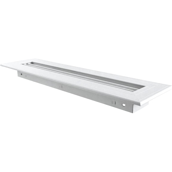 Shoemaker Manufacturing, Soft White, 2x14, Premium Modern Aluminum Floor Grille, Heavy Duty Floor Grille