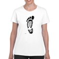 thumbnail image 1 of Shoeprint W Toes T-Shirt Women -Mohsen Najafi Designs, Female 4X-Large, 1 of 4