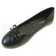 thumbnail image 1 of Shoes 18 Womens Ballerina Ballet Flat Shoes Solids 8500 Black 8.5, 1 of 6