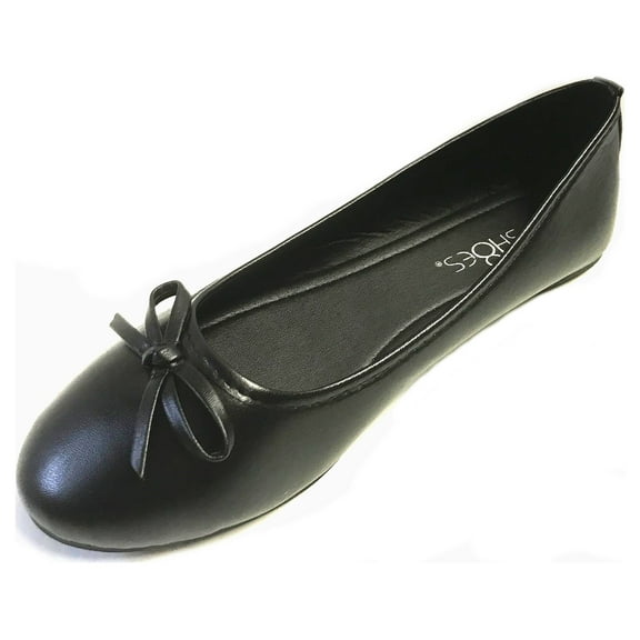 Shoes 18 Womens Ballerina Ballet Flat Shoes Solids 8500 Black 8.5