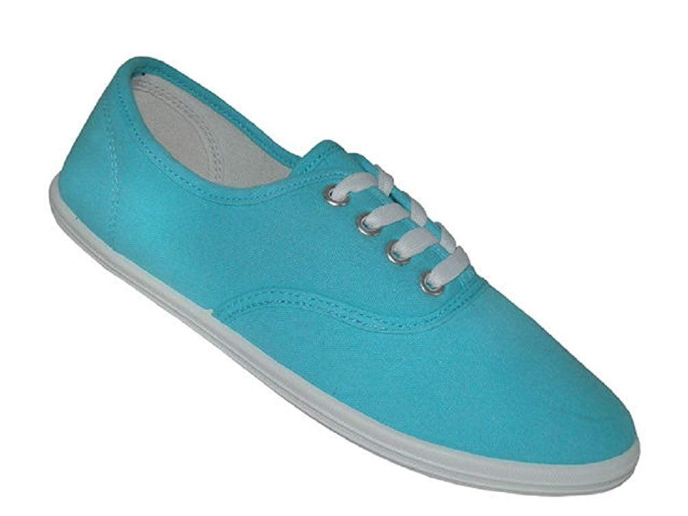 Shoes 18 Womens Canvas Shoes Lace up Sneakers 324 Azul 9