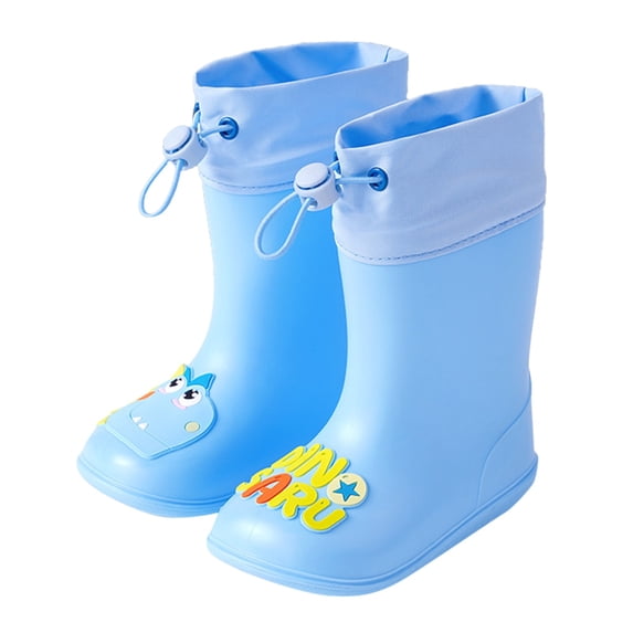 Shoes Big Boys Rain Boots Unisex Cartoon Dinosaur Children Rain Boots Non Slip Waterproof Kids Rainboots