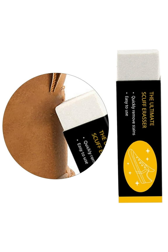 Shoes Boot Clean Eraser, Removes Stains Convenient Rubber Block for Suede Leather for Sports Bags Shoes Cleaning Sneakers Travel White