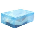 thumbnail image 1 of Shoes Boxes Plastic Shoe Boxes Organizer Stackable Storage for Container, Sky Blue, 1 of 2