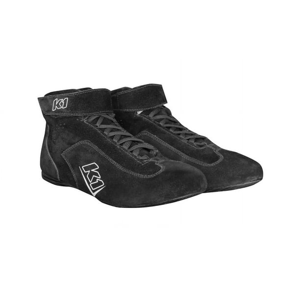 K1 Racegear Shoes Challenger Black Size 6.5 SFI 3.3/5