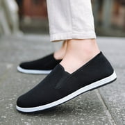Shoes Clearance Men Boys Sneakers Sports Running Breathable Canvas Slip-On Shoes