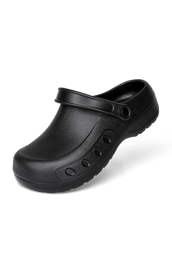 Shoes for Crews Men, Men's Non Slip Work Clogs  Lightweight Waterproof Chef Shoes for Restaurant Kitchen, Slip Resistant EVA Garden Nursing Service Footwear
