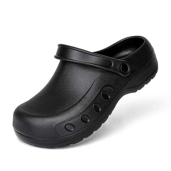 Shoes for Crews Men, Men's Non Slip Work Clogs Lightweight Waterproof Chef Shoes for Restaurant Kitchen, Slip Resistant EVA Garden Nursing Service Footwear