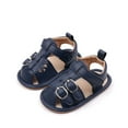 thumbnail image 1 of Shoes For Babies Baby New Summer Sandals Iron Buckle Rubber Bottom Hollow-Out Non-Slip Baby Sandals Toddler Shoes Shoes Baby Toddler Girls Boys, 1 of 9