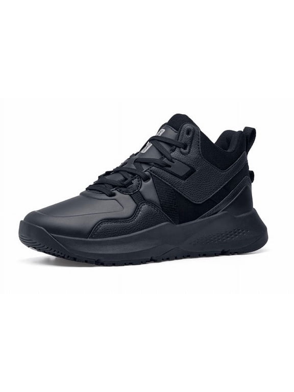 Brakly, Men's, Women's, Unisex Slip Resistant Work Shoes, Water Resistant Sneakers, Black, Men's 6 / Women's 7.5