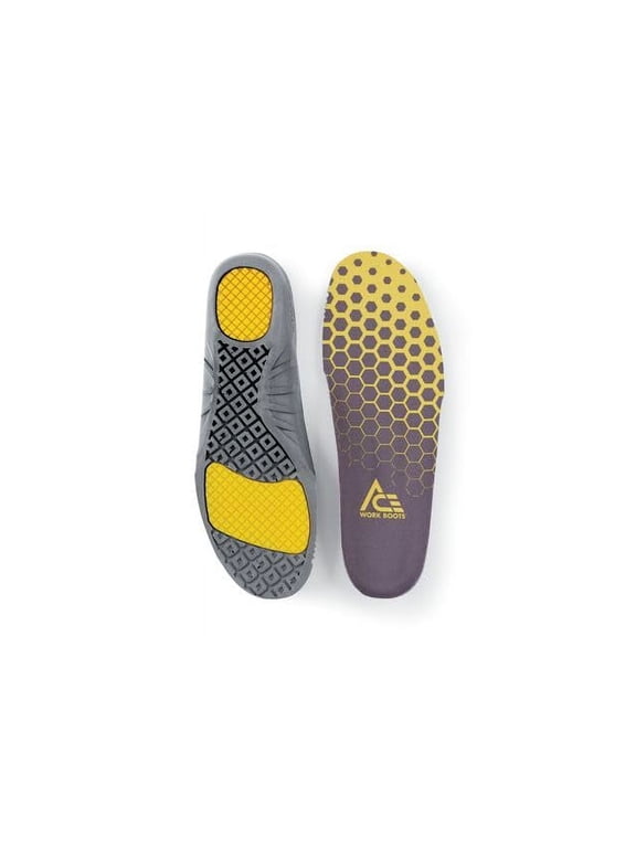 Comfort Insole with Gel for Men's, Women's, Inserts to Fit Work Boots and Shoes - Arch Support & Shock Absorption,Men's 9, Women's 10