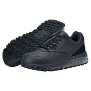 Shoes For Crews Geo, Men's Slip Resistant Work Shoes, Water Resistant, Black Leather