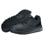 Shoes For Crews Geo, Mens Slip Resistant Work Shoes, Water Resistant, Black Leather