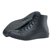Shoes For Crews Pembroke, Men's, Women's, Unisex Slip Resistant Work Shoes, Water Resistant, Black Leather