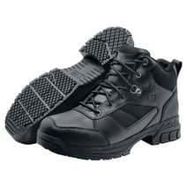 Shoes For Crews Voyager II, Men's, Women's, Unisex Soft Toe Work Boots, Slip Resistant, Water Resistant, Black