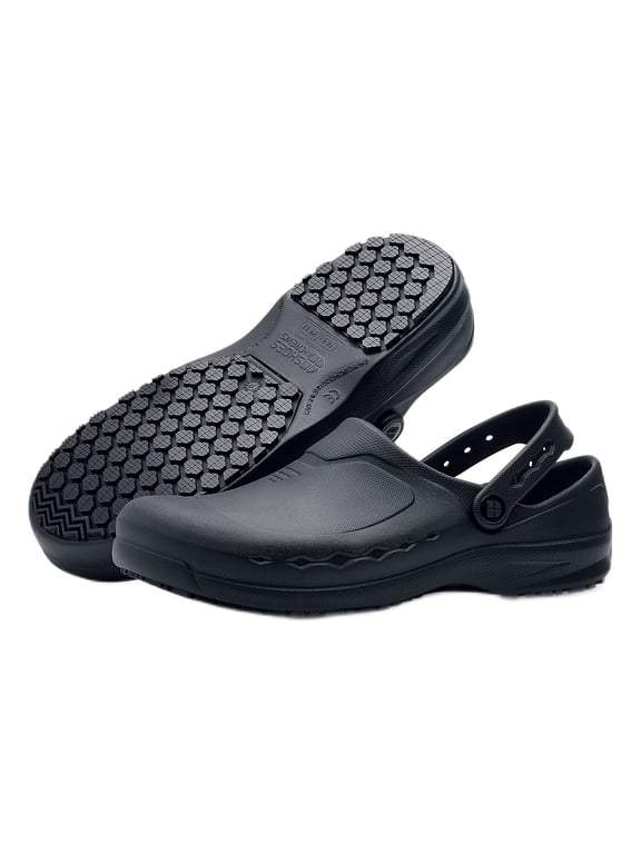 Zinc, Men's, Women's, Unisex Slip Resistant Work Clogs, Water Resistant, Black