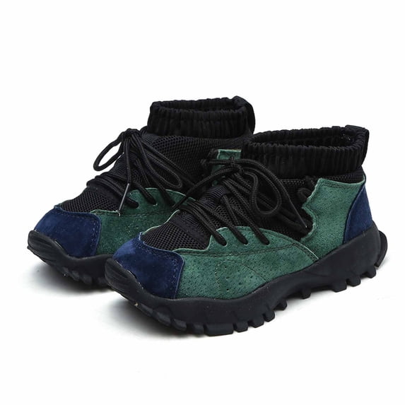 Shoes Gift for Boys Little Boys Leather Sneaker Kids Soft Ankle Boots Sport Shoes Lightweight Fashion Casual Shoes For Boys Save Big