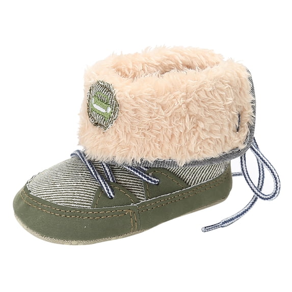 Shoes Gift for Girls Infant Baby Boys Girls Slippers Cozy Fleece Booties Soft Bottom Warm Cartoon Socks Newborn Crib Shoes Save Big