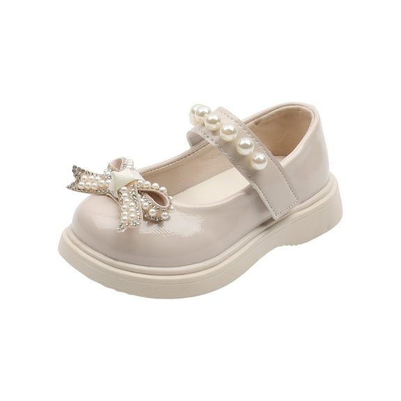 Shoes Gift for Girls Infant Toddler Girls Straps Pearl Bow Girls Shoes Save Big