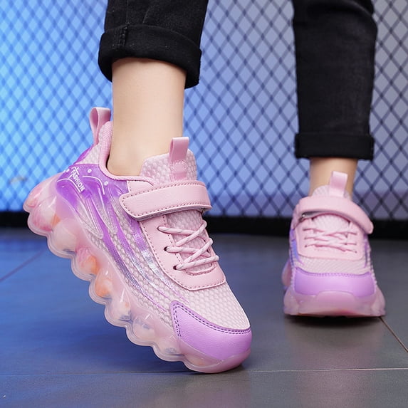 Shoes for Girls Boys Lightweight Comfortable Toddler Sneakers Easy Hook & Loop Non Boys Tennis Shoes Wide Toe Box Running Shoes Casual Shoes School Shoes Running Walking Shoes for Sports