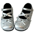 thumbnail image 1 of Shoes for Girls Casual Sandals Girls Girls Sandals Mary Jane Shoes With Bowknot Cute Toddler Casual Comfortable Lightweight Breathable For Little Girls Suitable For Ages 1 10 5, 1 of 9