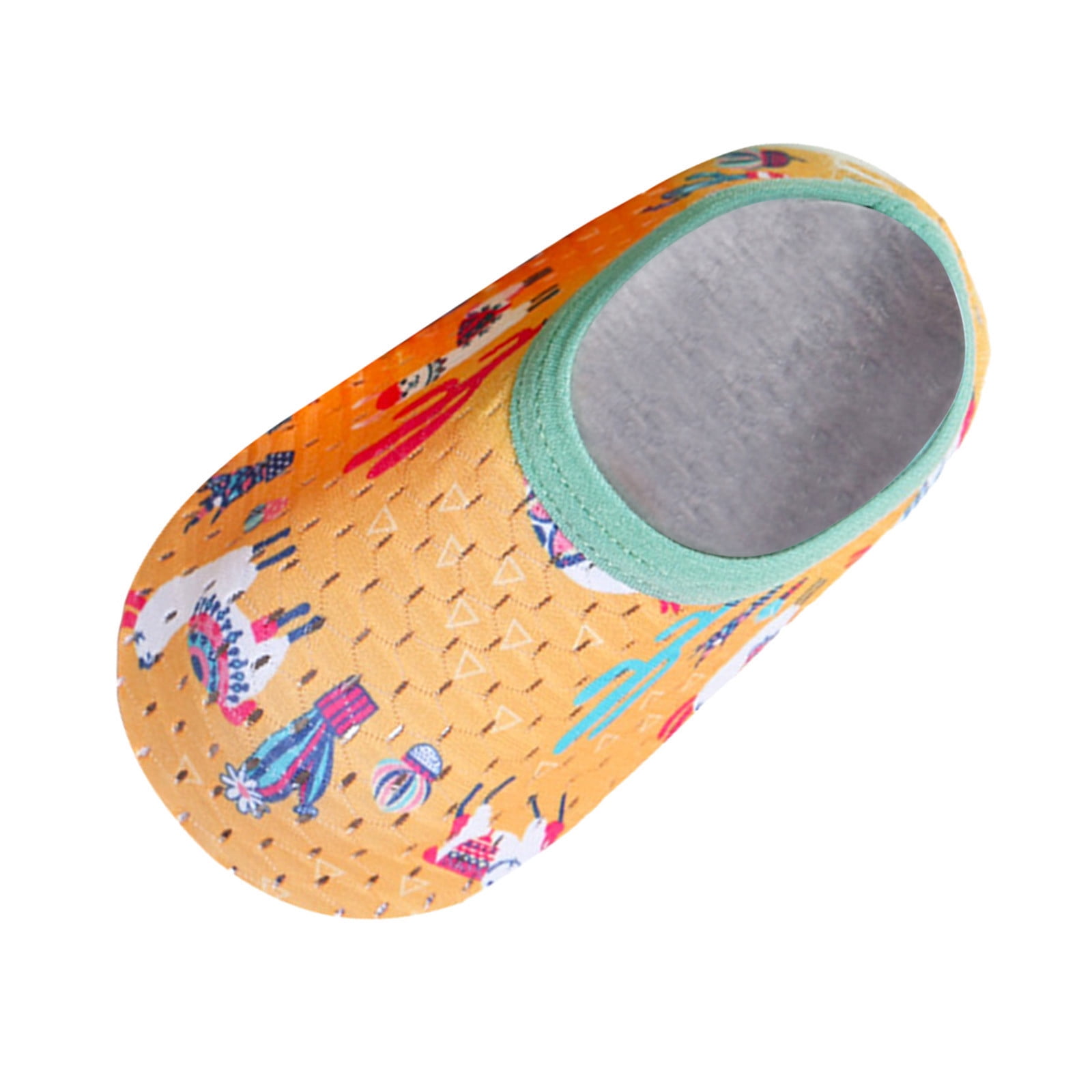 Shoes Kids Cartoon Animal Prints Mesh Barefoot Aqua Non Floor Socks Shoes Toddler Girl Sneakers Yellow 1 Years-2 Years
