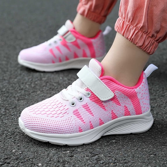 Shoes for Kids Girls Boys Lightweight Breathable Toddler Sneakers Memory Foam Insole Non- Kids Tennis Shoes Wide Toe Box Kids Running Shoes Mesh Shoes School Uniform Walking School Gym Shoes