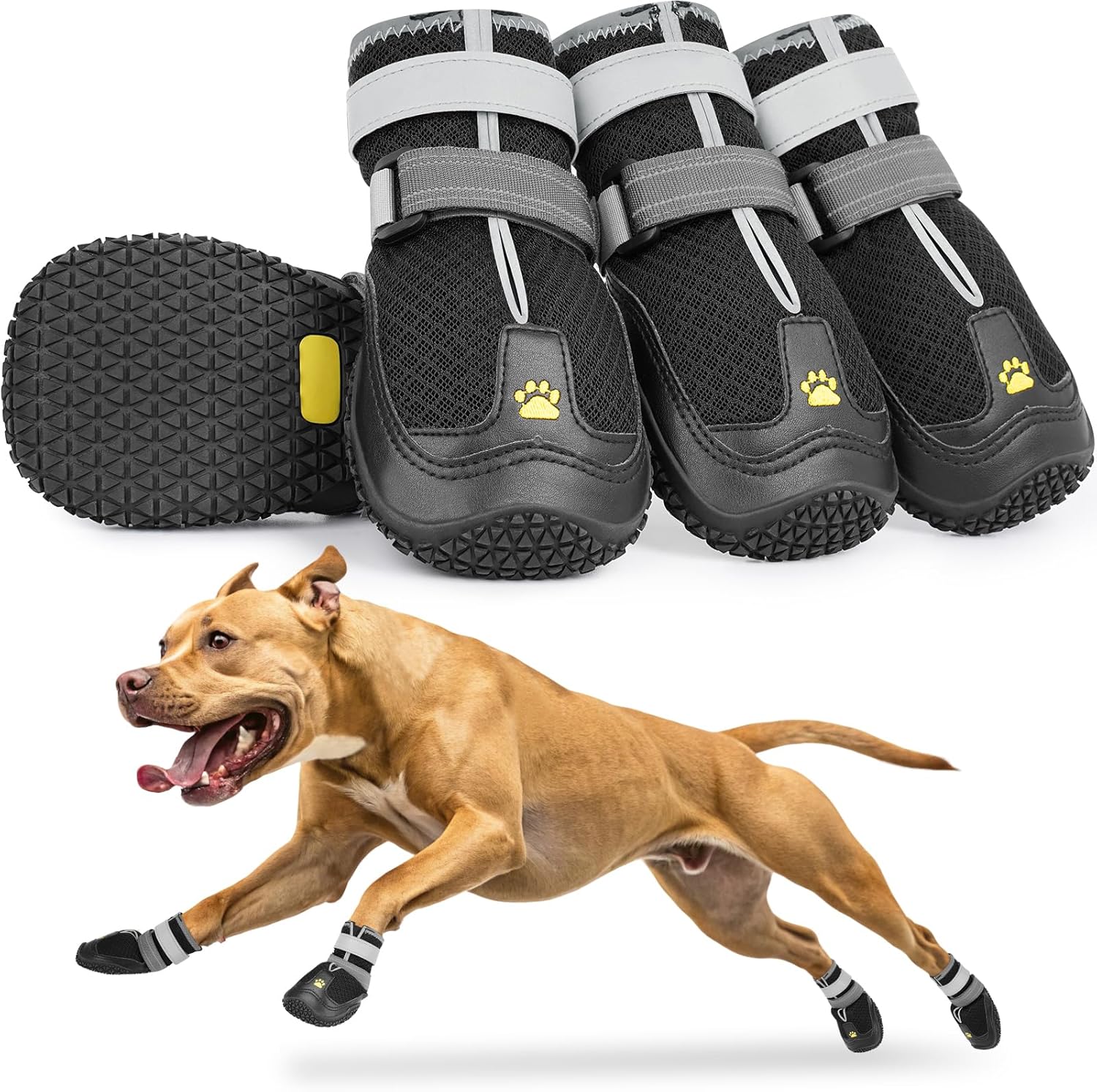 Shoes for Large Medium Dogs, Breathable Boots for Hot Pavement, Paw ...