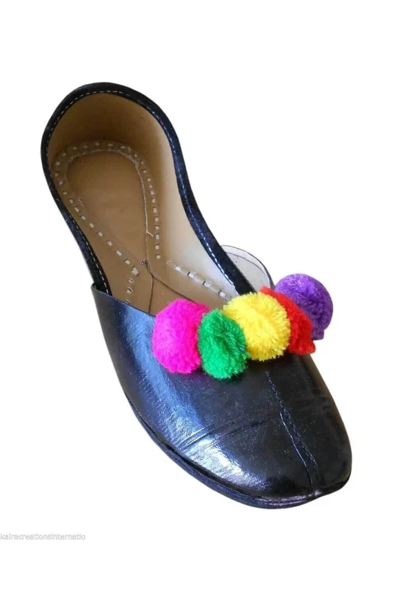 Shoes Leather Size Women's Black Flats Slip Loafers Women Brown Casual US 5.5