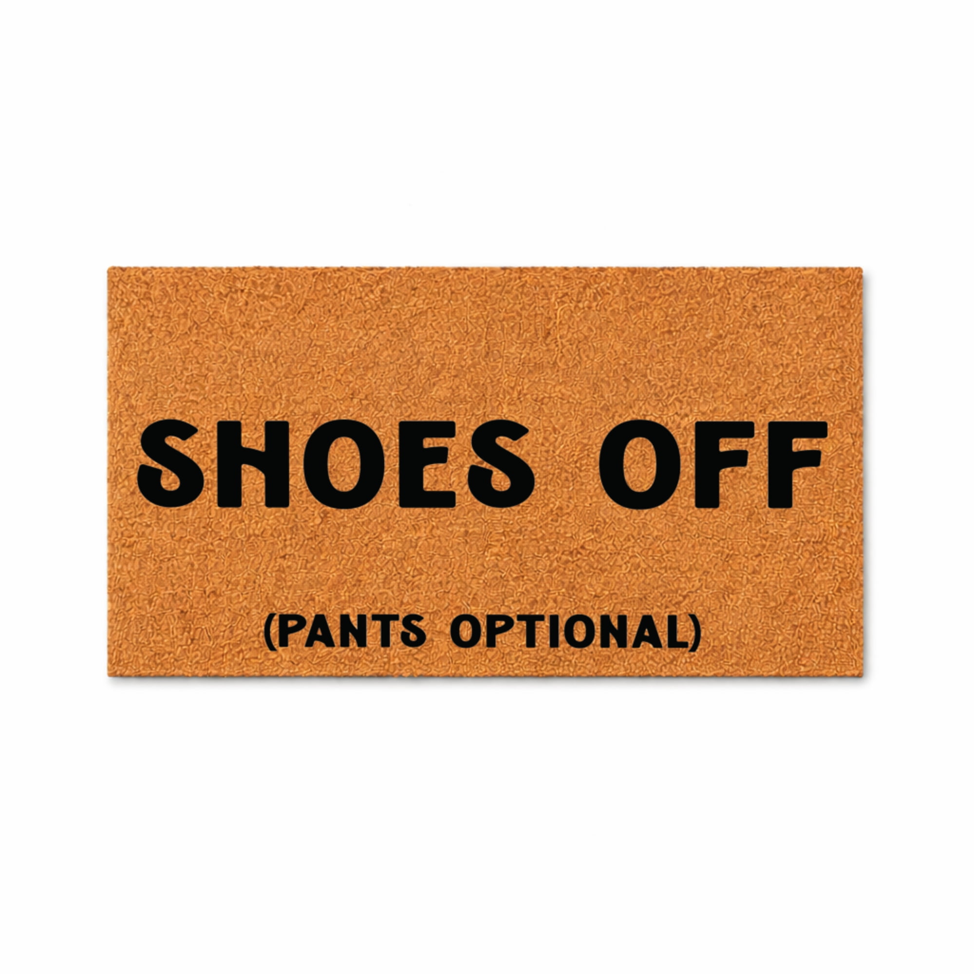 Shoes Off Pants Optional Doormat, Funny Welcome Mat, Front Door Entry Rug, Housewarming Gift, Indoor Outdoor Decor 3520 (16x24 inches) 3520