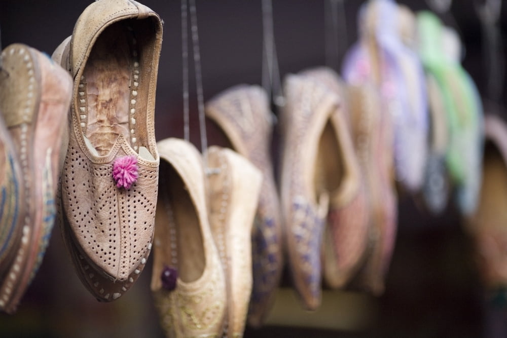 Shoes On Display Canvas Art - David DuChemin Design Pics (19 x 12)