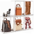 thumbnail image 1 of EZJOB XX-Large Clear Handbag Storage Organizer for Closet Acrylic Display Case Clear Purse Organizer 15 x 12 Inch Plastic Storage Box for Boots, Big Tote Bag, Collectibles, Cosmetic, 2 Pack, 1 of 7