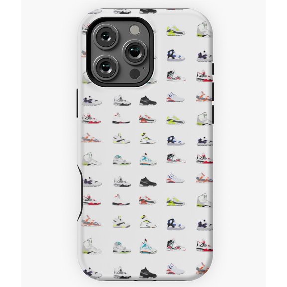 Shoes Pattern 90s Sneakers Design Phone Case for iPhone 16 15 14 13 12 11 Pro Max