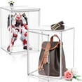 thumbnail image 1 of XX-Large Tall Boot Storage Organizer Clear Acrylic Handbag Display Case Plastic Purse Display Organizer for Closet Storage Box for Shoes,Backpack,Collectibles, Cosmetic, 1 Pack, 1 of 7